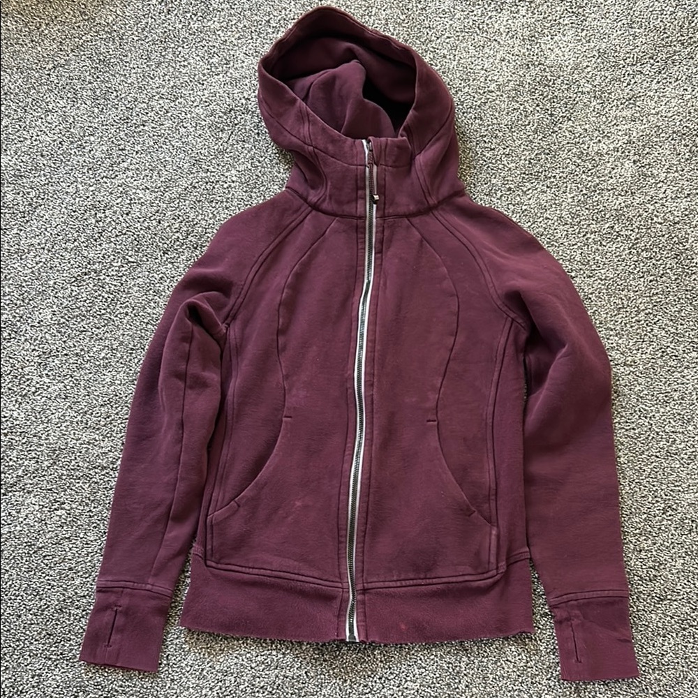 Lululemon Burgundy Scuba Hoodie